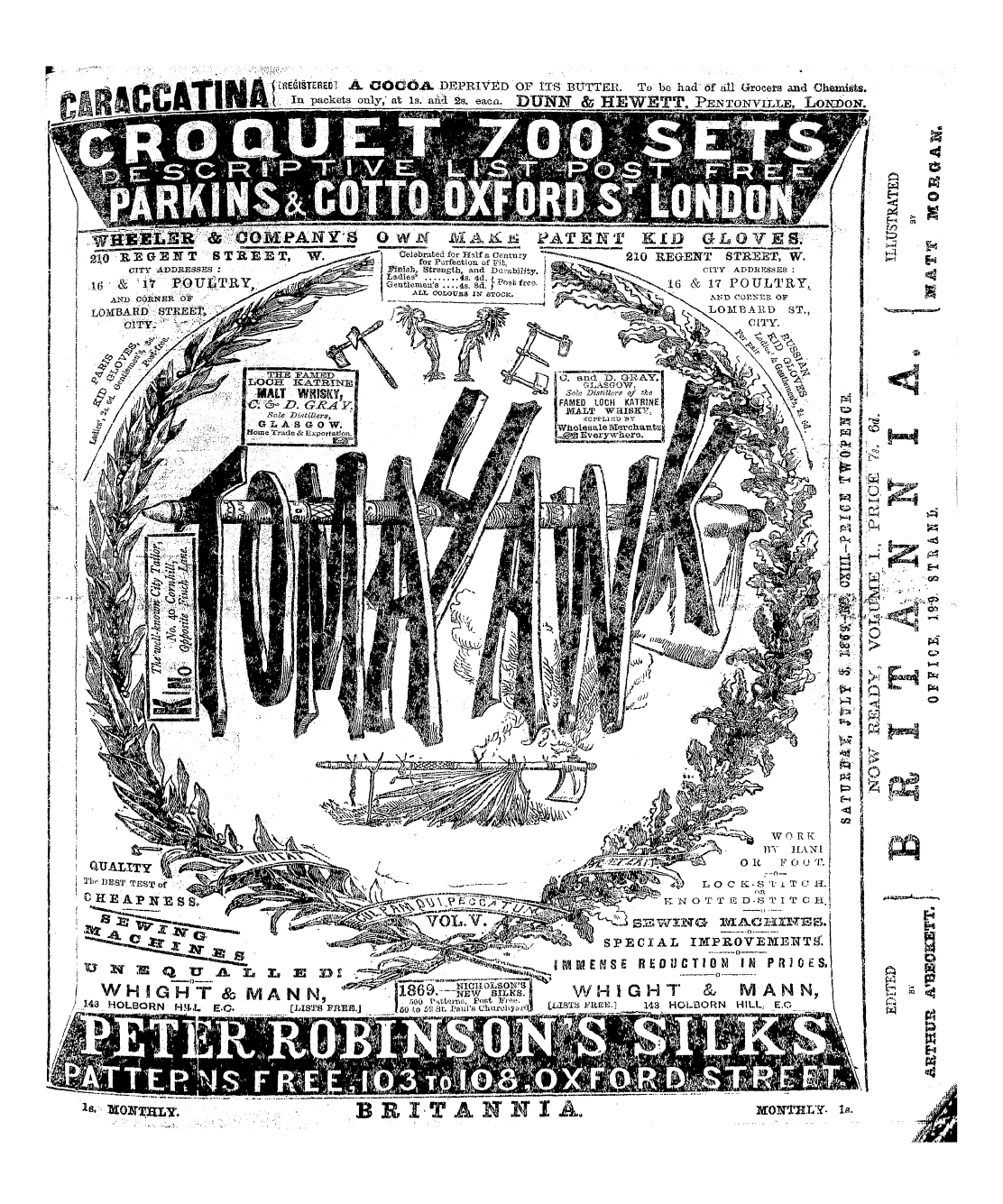 Tomahawk (1867-1870): jS F Y, 1st edition - Pffih - Fl&Gt; 0^ |Q A S || F % |Jm ^ A " 1 1* I 1 Wil Ftfi Ll I T Lflegistcred In Packet ] ~- Cocoa !^Fj^£ Deprived ^; Eacil&Gt; Of P I? Its L[ ' Jlill Butter. ^ To Be Df All' Orocei 1 -S And Chemists.