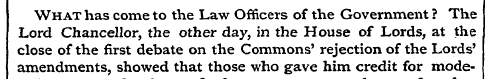 What has come to the Law Officers of the...