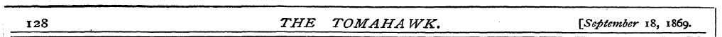 128 THE TOMAHA WK. {September 18, 1869.