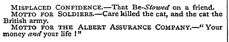 Misplaced Confidence.—That 'Rz-Stowed on...