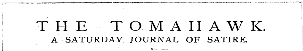 T H E TO M A H A W K. A SATURDAY JOURNAL...