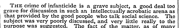 The for crime discussion of infanticide ...