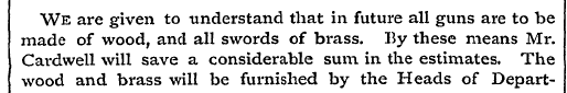 We are given to understand that in futur...