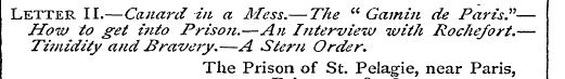 Letter II.—Canard in a Mess.— The " Gami...