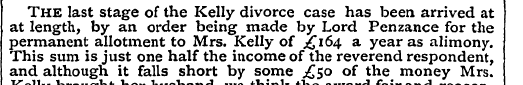 The last stage of the Kelly divorce case...