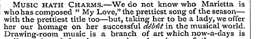 Music hath Charms.—We do not know who Ma...