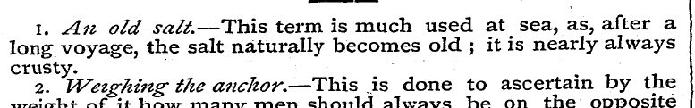 long 1. voyage An old , the salt salt .—...