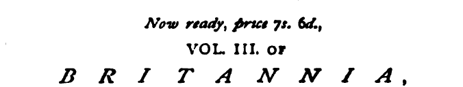 Now ready, prtct ys. &d., VOL. III. OF B...