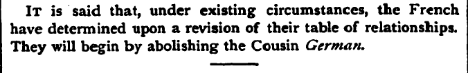 It is said that, under existing circumst...