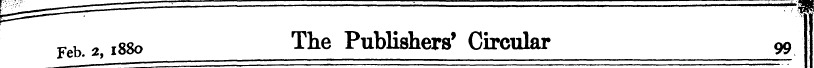 Feb. 2,1880 The Publishers' Circular 99