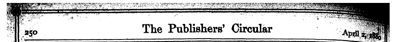 |^_ The Publishers' Circular w !S