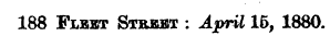188 Flbbt Strebt : April 15, 1880.