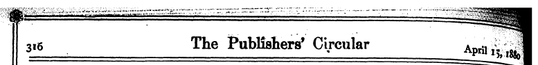 3i5 The Publishers 1 Circular &§|| ^