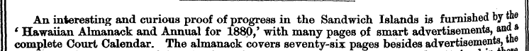 c Hawaiian An interesting Almanack and a...