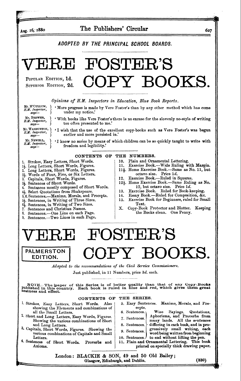 Publishers’ Circular (1880-1890): jS F Y, 1st edition: 31