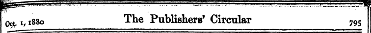 F~-; ¦ -; ; - — w I Q0. i, 1880 The Publ...