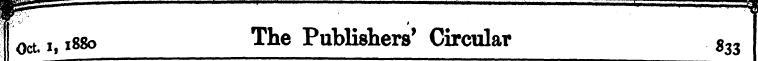 mp, oct ¦ ¦ ' i, 1880 The ^^ Publishers ...