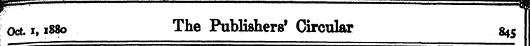 Oct. i1880 The Publishers 1 Circular , a...