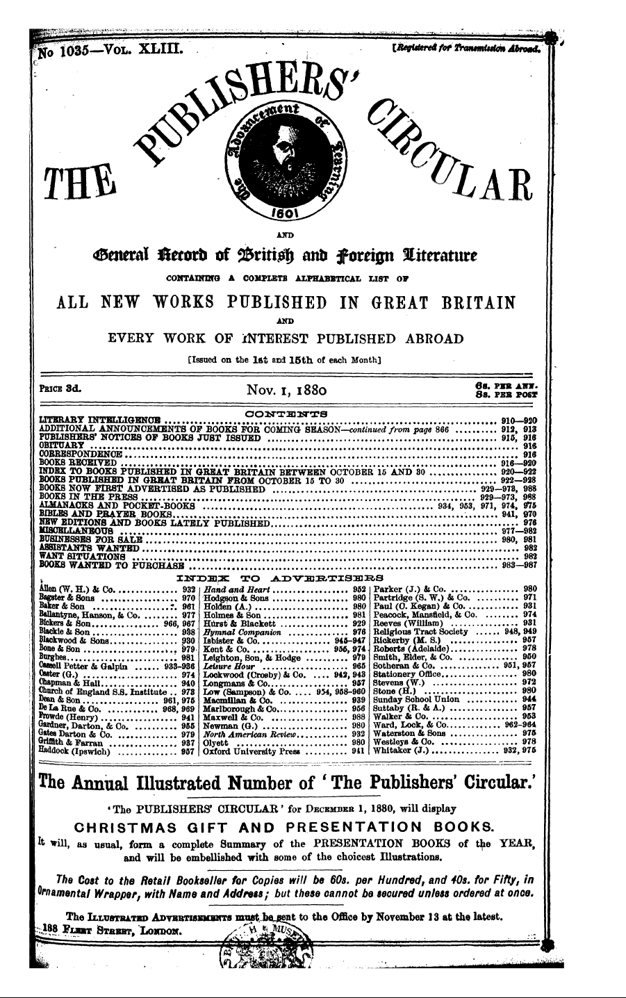 Publishers’ Circular (1880-1890)