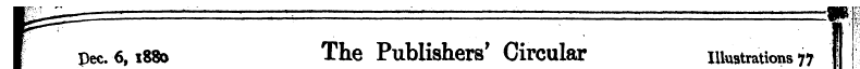 I pec. 6,1880 The Publishers' Circular i...