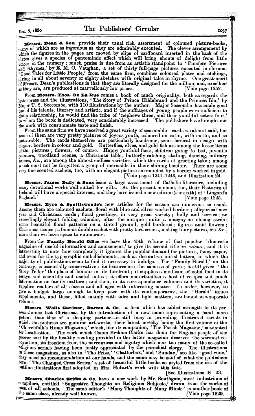 Publishers’ Circular (1880-1890): jS F Y, 1st edition: 5