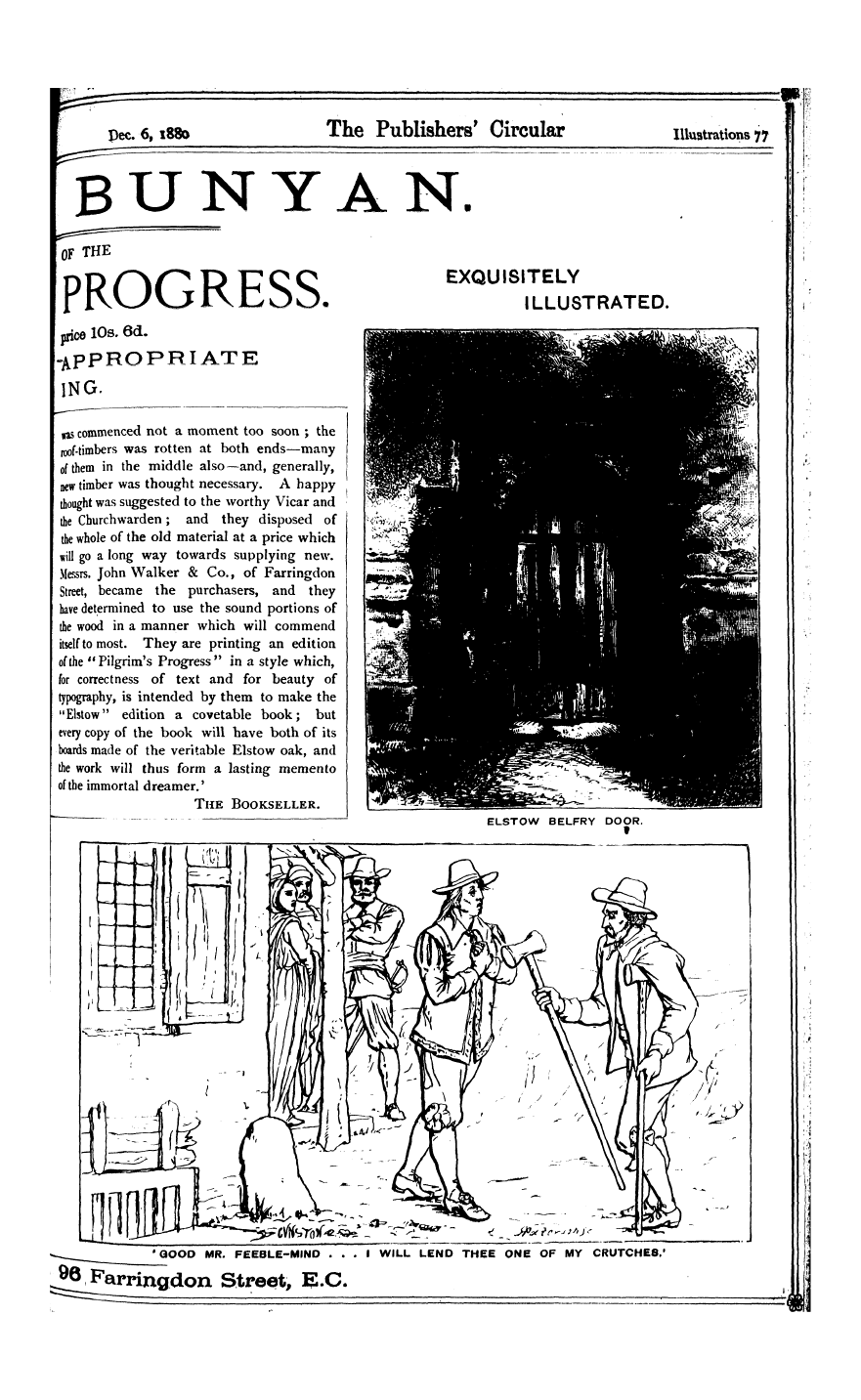 Publishers’ Circular (1880-1890): jS F Y, 1st edition - Ad12601