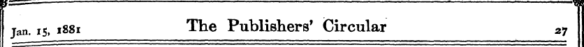 jan. 15, 1881 The Publishers' Circular 2...