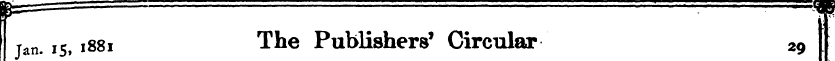 I jan. 15, 1881 The Publishers' Circular...