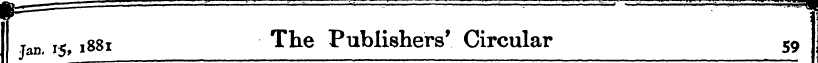 Tan. 15,1881 The Publishers' Circular 59