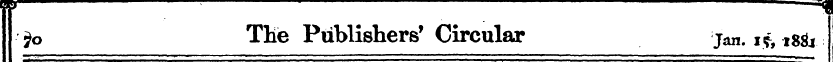 jo The Publishers' Circular Jan. i<f, i8...