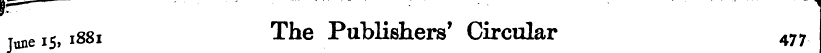 ?r — .. ... . June i S , 1881 The Publis...