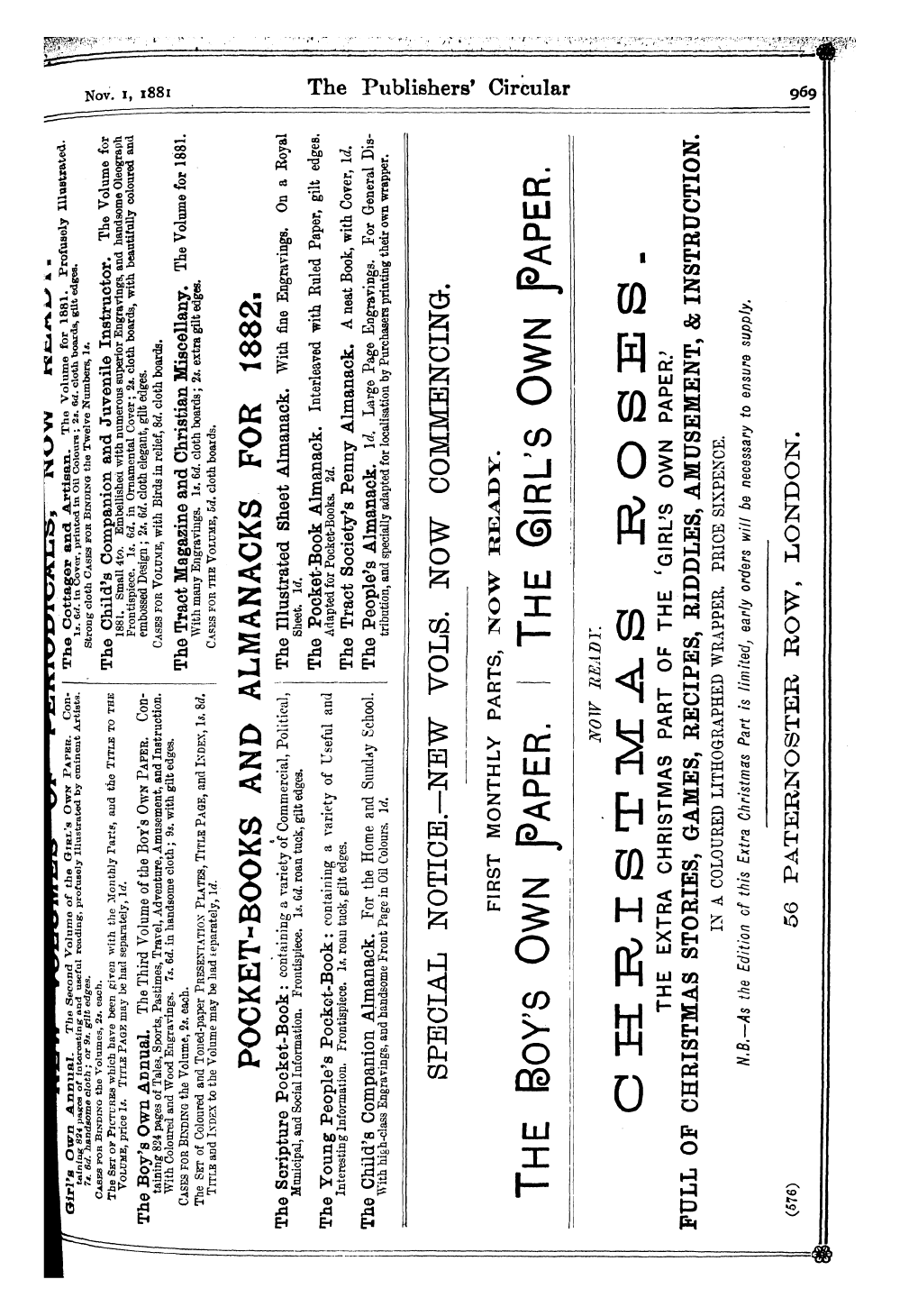 Publishers’ Circular (1880-1890): jS F Y, 1st edition - Ad04801