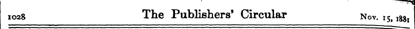 1028 - The Publishers' Circular Nov. 15,...