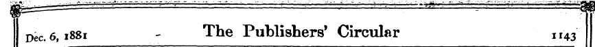 T^J/ J I Dec. 6,1881 - The Publishers' C...
