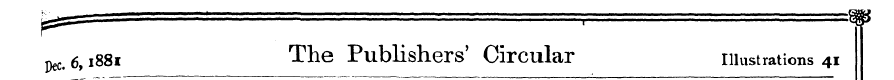 6,1881 The Publishers' Circular illustra...