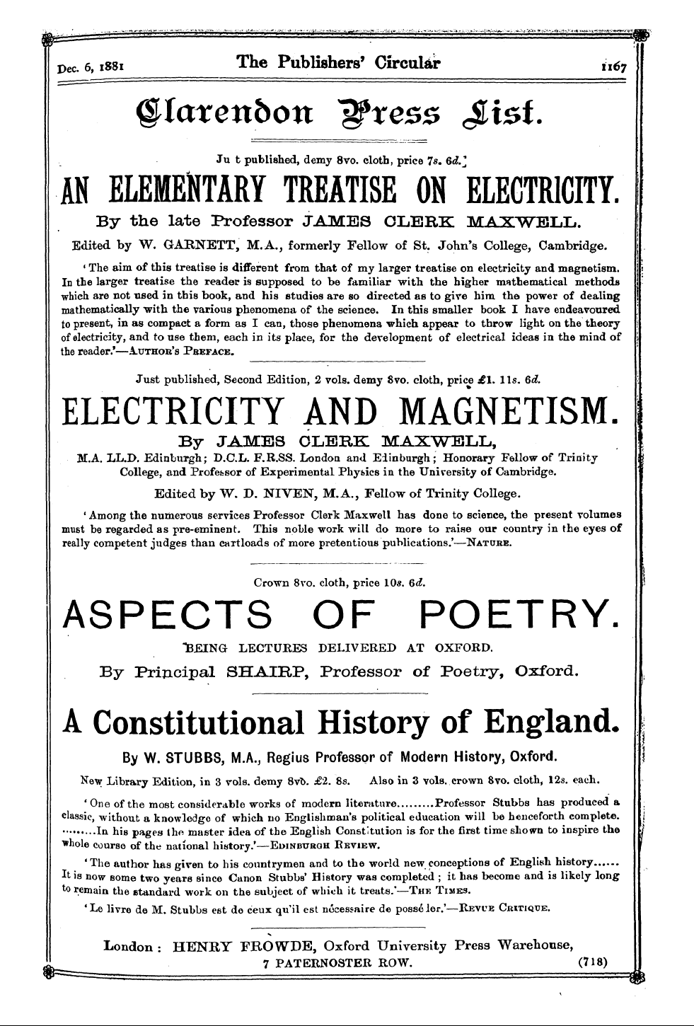 Publishers’ Circular (1880-1890): jS F Y, 1st edition: 111