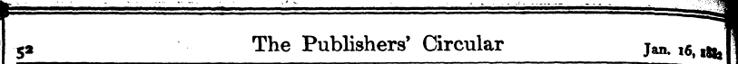 f —' — ' -^ s a The PublishersCircular j...