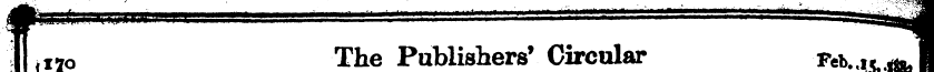 ¦ ¦if"" *f | ,i7o The Publishers'Circula...