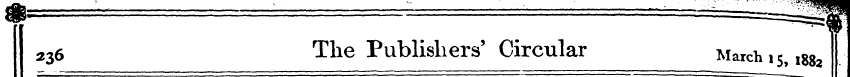 236 The Publishers' Circular March 15 ,g...