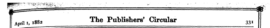 nil 1882 The Publishers 1 Circular 33I a...
