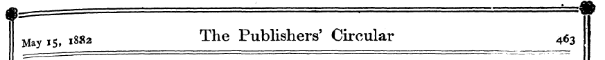 ¦p , — ffr May , S , 1882 The Publishers...