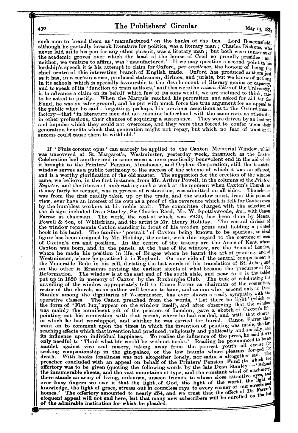 Publishers’ Circular (1880-1890): jS F Y, 1st edition: 2