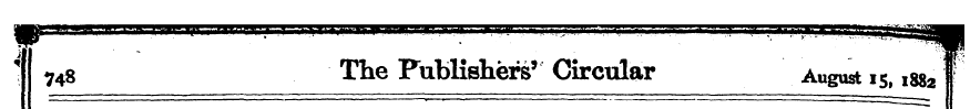 ] 748 The Publishers' Circular August 15...
