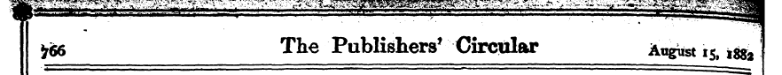 J66 The Publishers* Circular August 15, ...