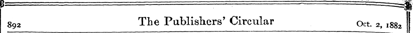 892 The Publishers' Circular Oct. 2, 188...