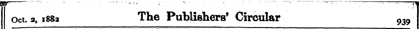 Oct. 2,1882 The Publishers 1 Circular 93...