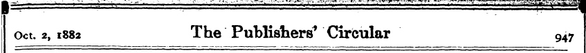 Oct. 2, 1882 The Publishers * Circular 9...