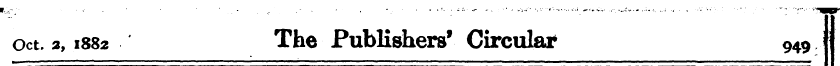Oct. a, 1882 The Publishers' Circular 94...