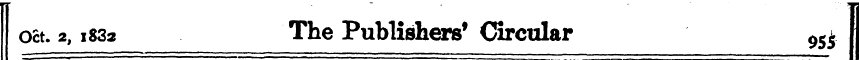 Oct. 2,1832 The Publishers* Circular 9S£