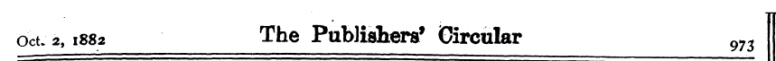 Oct. 2,1882 The Publishers' Circular 973